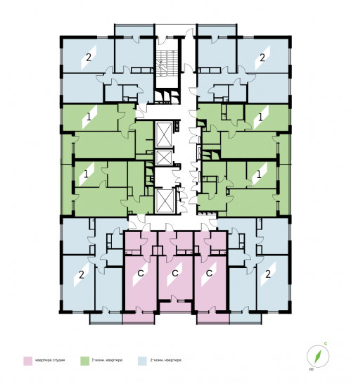 Студия 28.93 м²