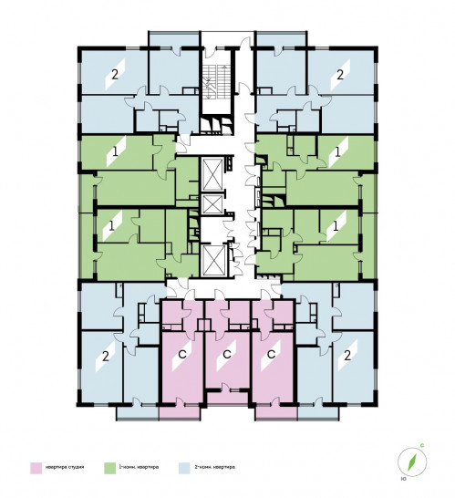 Студия 28.93 м²